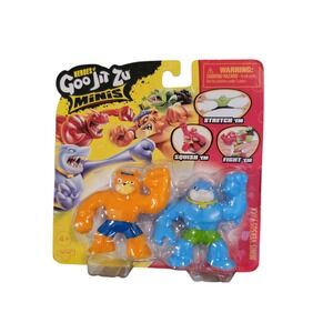 Heroes of Goo Jit Zu Minis 2 Pack Orange Blue Shark Wrestler Action Figures